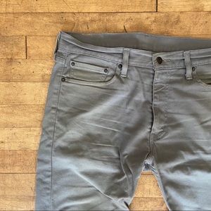 Mens 513 Grey Levi jeans W 34 L 32